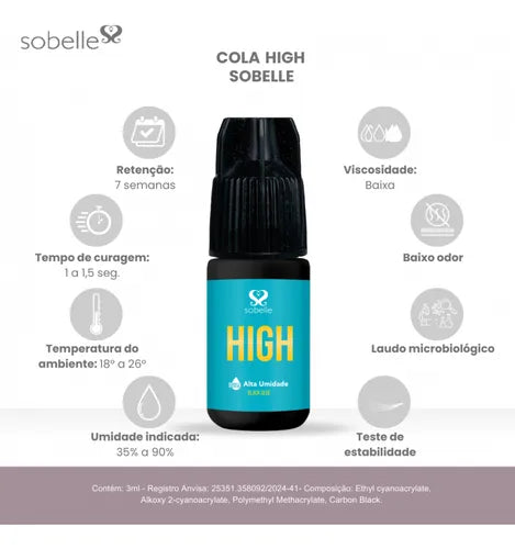 Cola Sobelle High para extensão de cílios 3ml