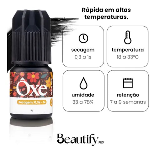 Cola Adesivo Ôxe Beautify Pro 3 g Extensão De Cílios