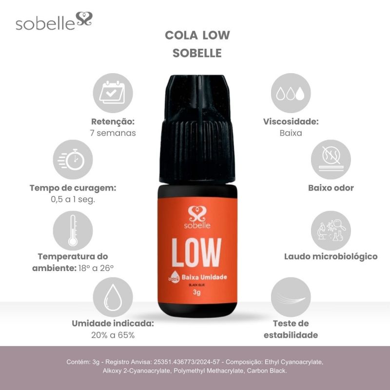 Cola Low Alongamento De Cilios 3ml