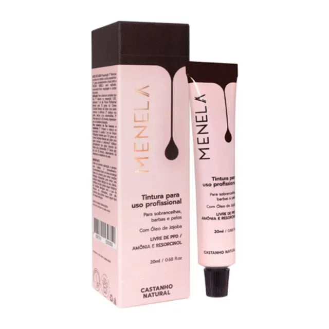 Tintura Profissional para Sobrancelhas Menela - Preto 20ml