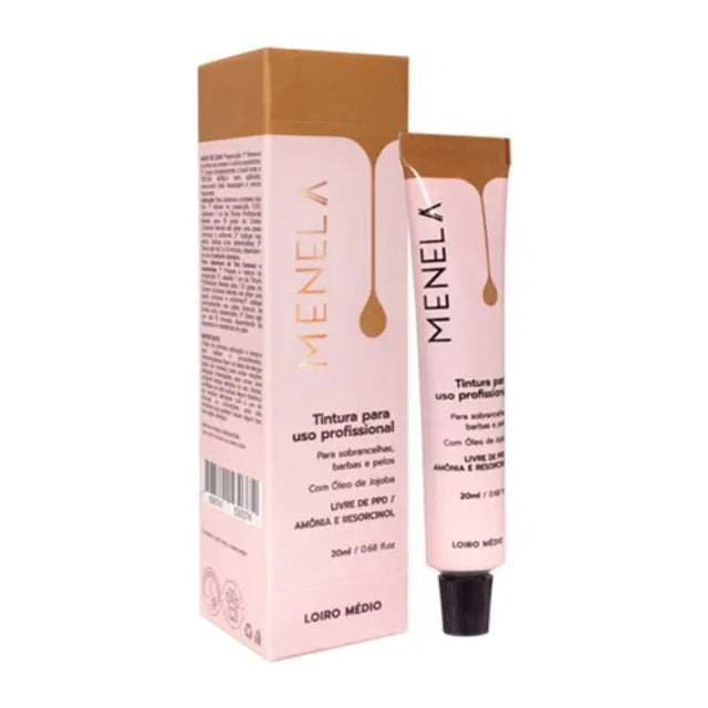 Tintura Profissional para Sobrancelhas Menela - Preto 20ml
