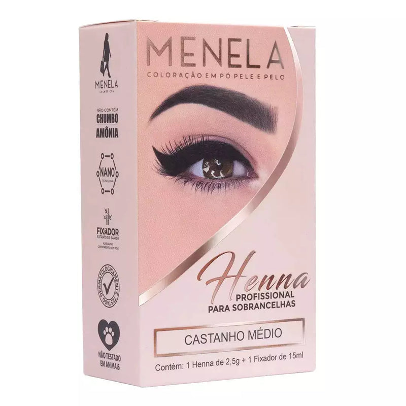 Henna Menela 2,5g + fixador de 15ml