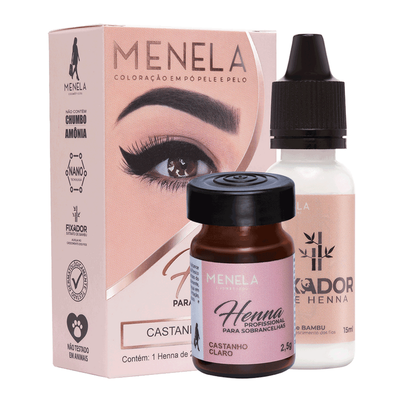 Henna Menela 2,5g + fixador de 15ml