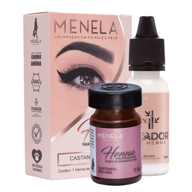 Henna Menela 2,5g + fixador de 15ml