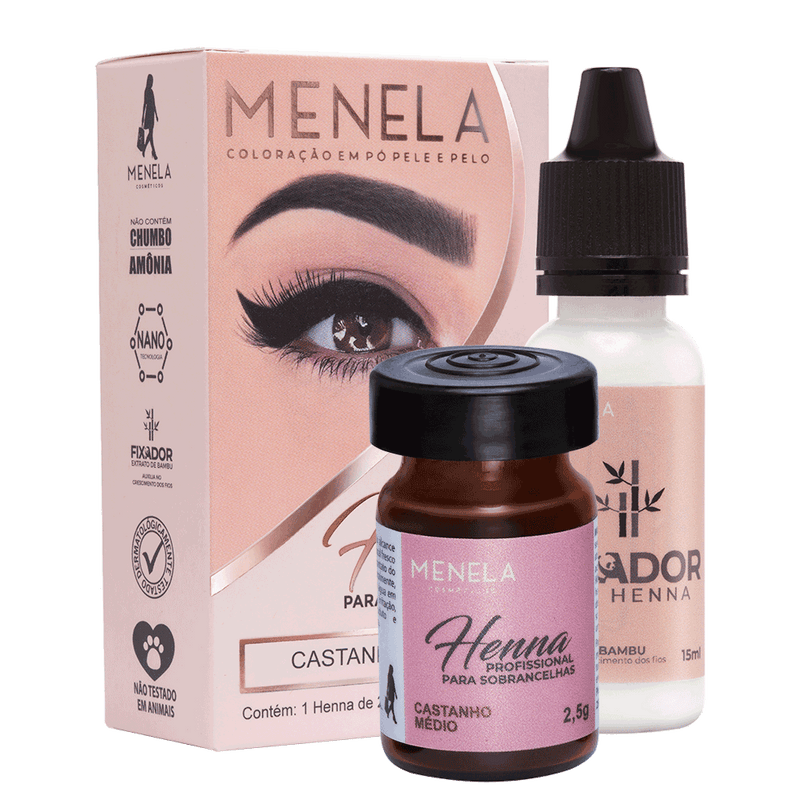 Henna Menela 2,5g + fixador de 15ml