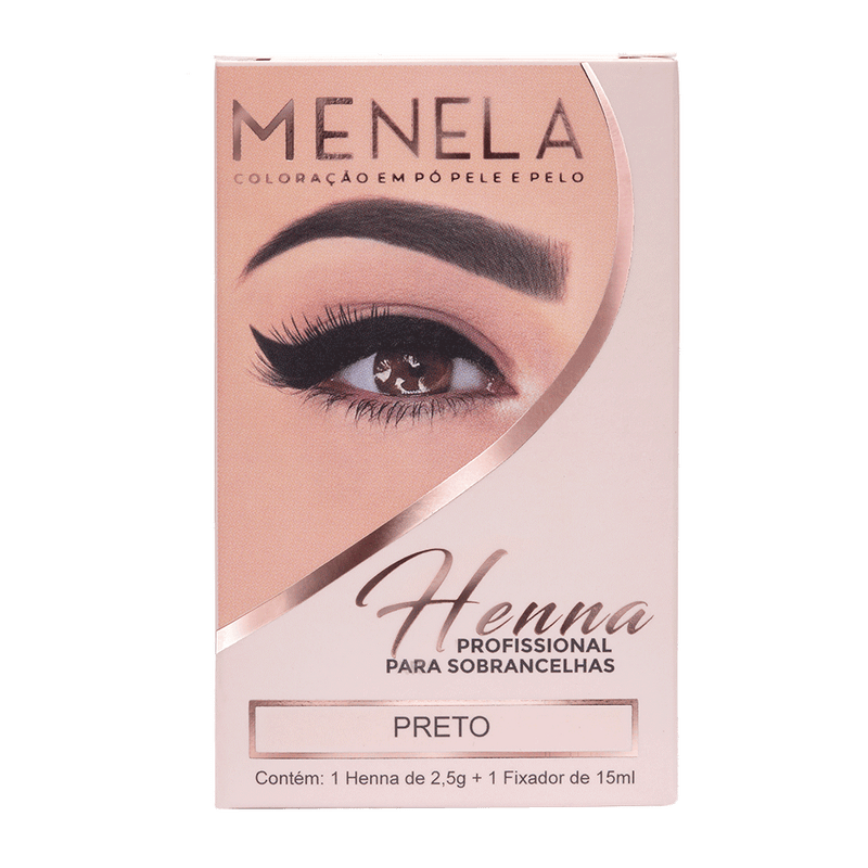 Henna Menela 2,5g + fixador de 15ml