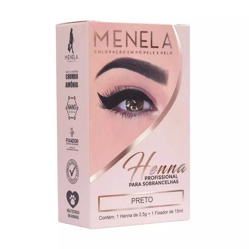 Henna Menela 2,5g + fixador de 15ml