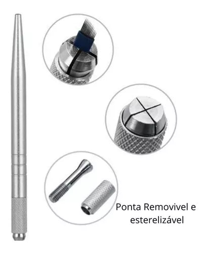 Caneta Tebori 1 Ponta Para Microblading